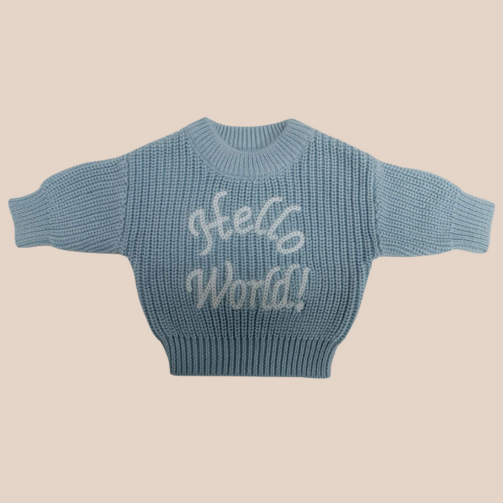 PRE ORDER - Hello World Knit - Sky