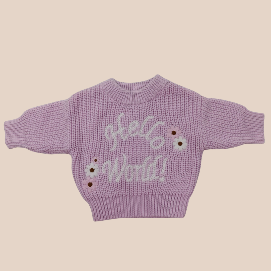 Hello World Knit - Lilac