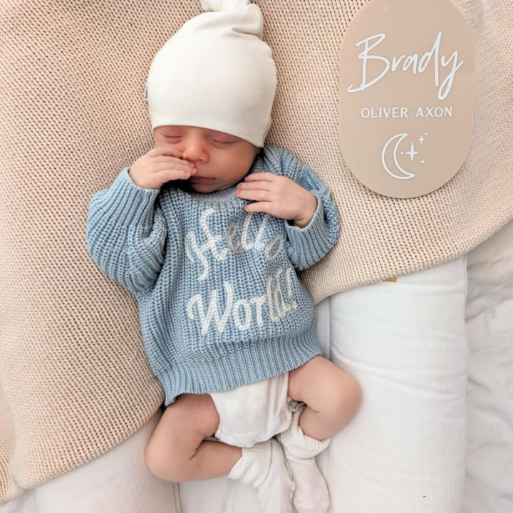 Hello World Knit - Sky