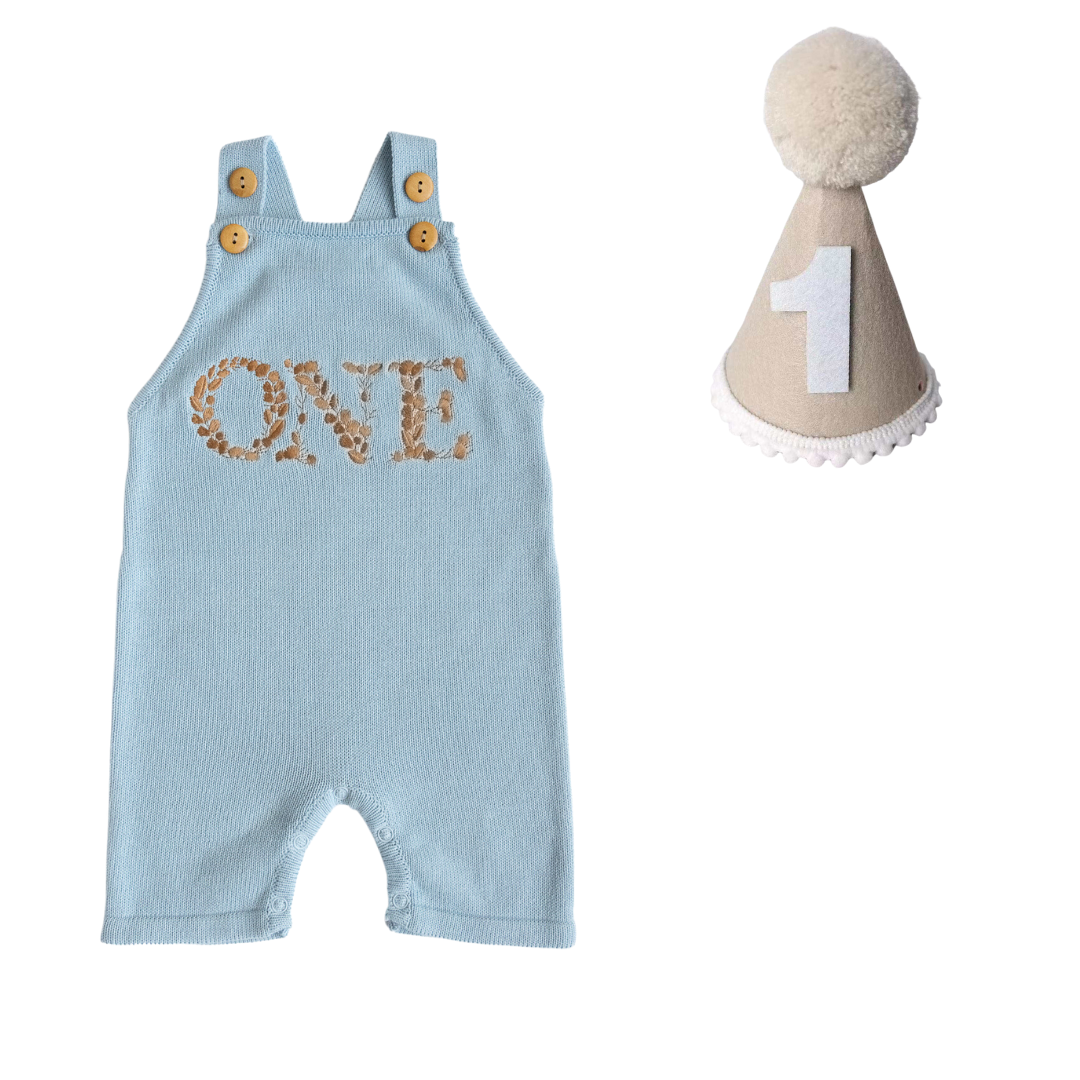 Birthday Romper - Sky