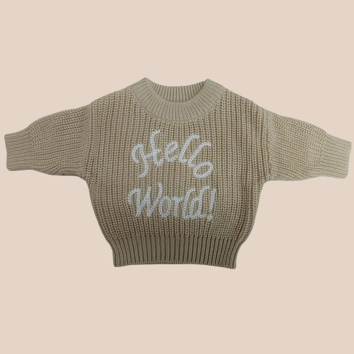 Hello World Knit - Sand