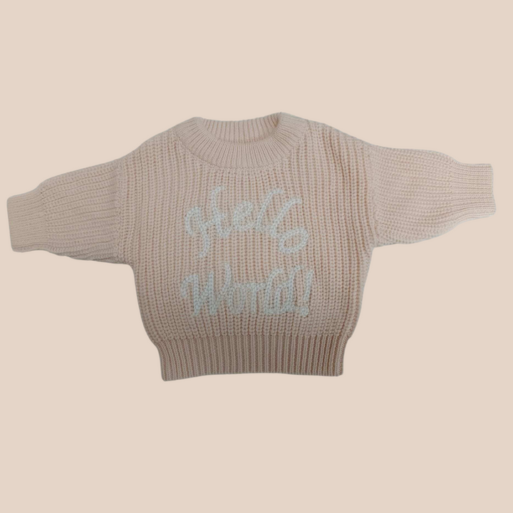 Hello World Knit - Blush Pink