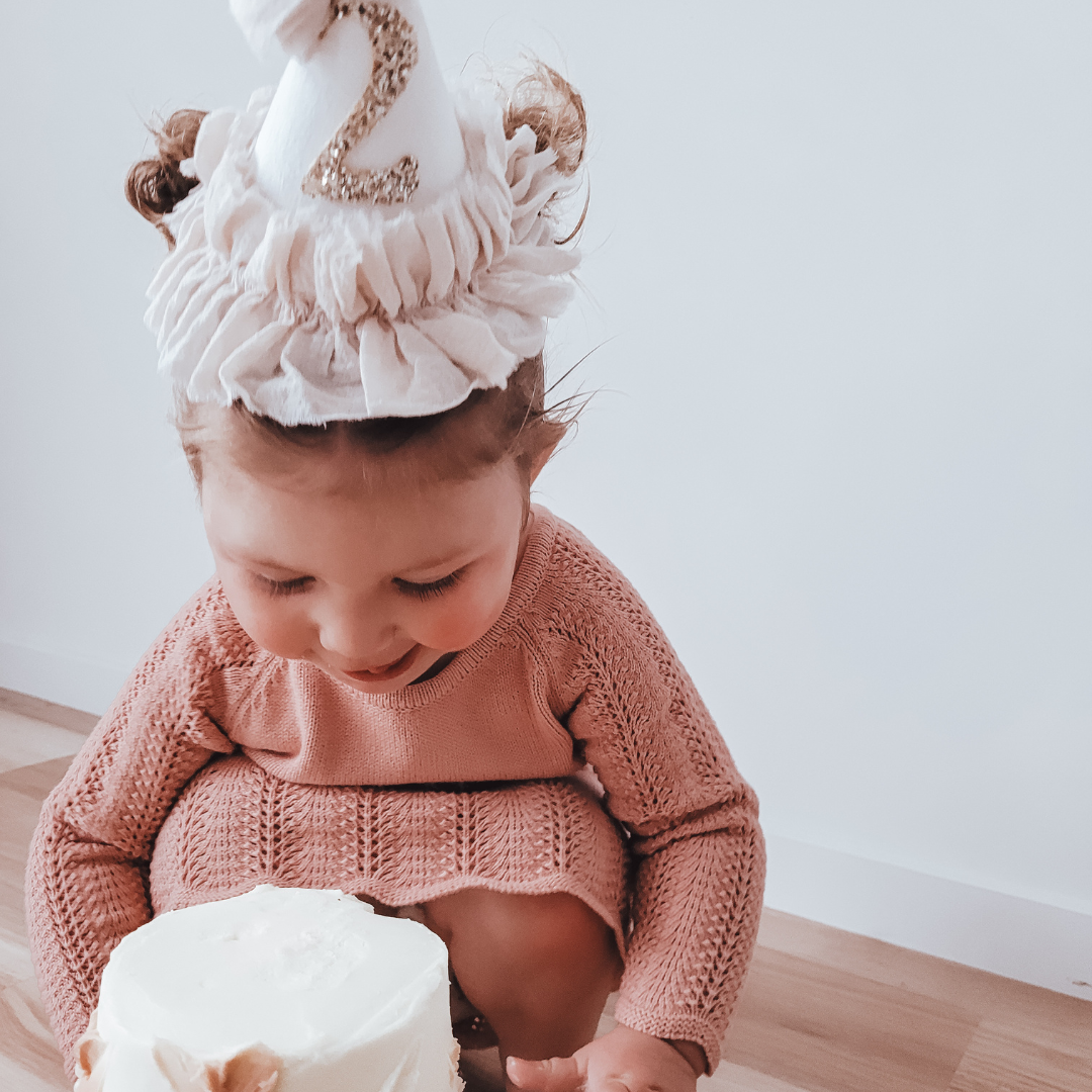 2nd Birthday Girl Dress - Dusty Rose