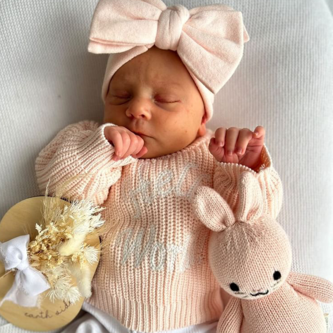 Hello World Knit - Blush Pink