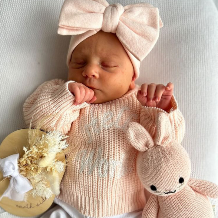 Hello World Knit - Blush Pink