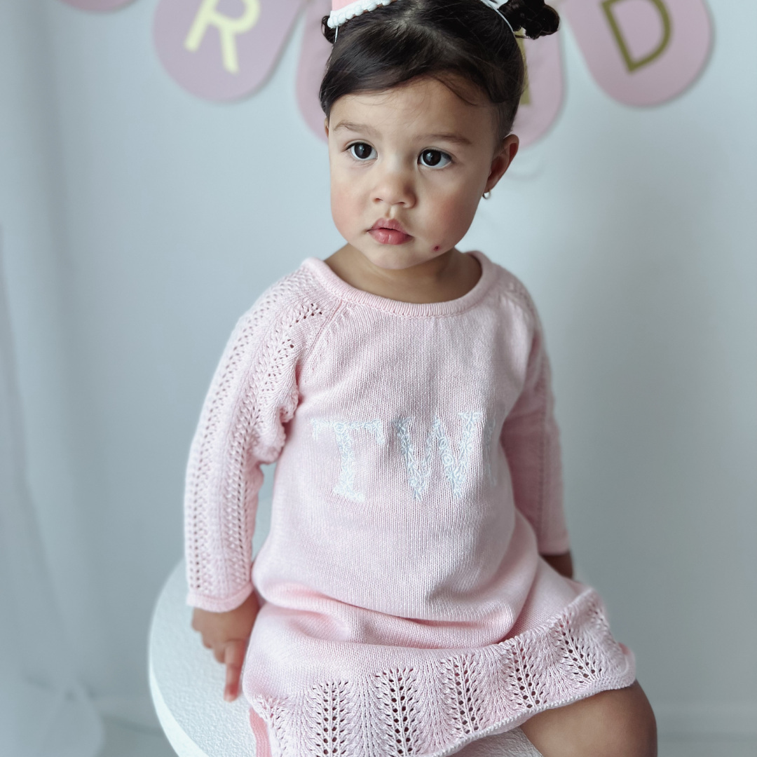 2nd Birthday Girl Dress - Blush