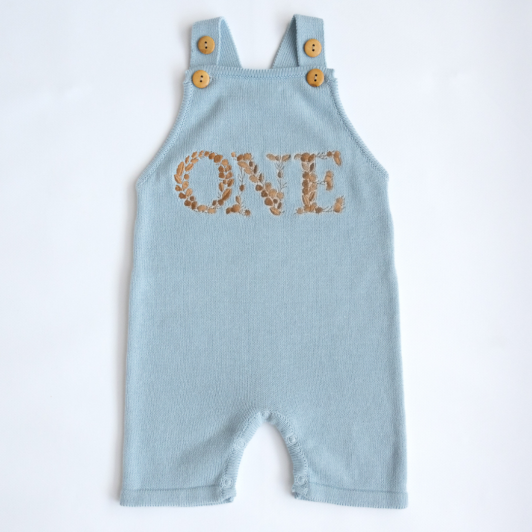 Birthday Romper - Sky