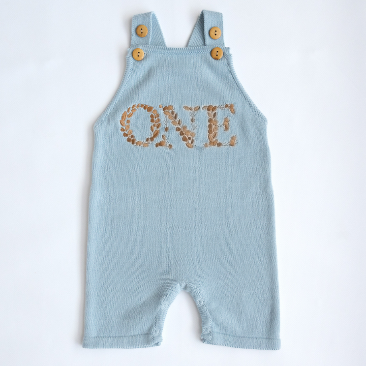 Birthday Romper - Sky