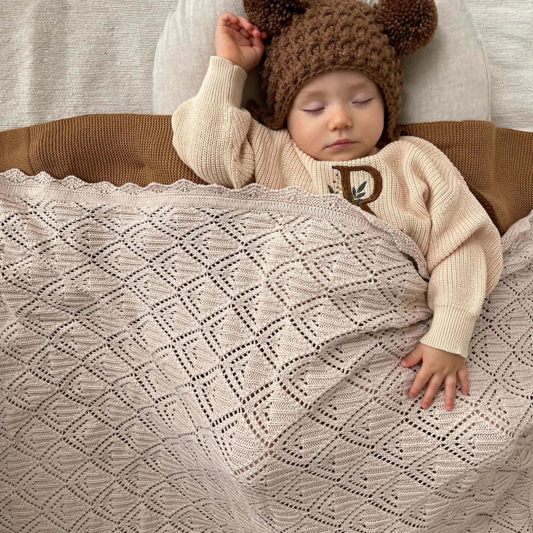 Knitted shop baby blanket