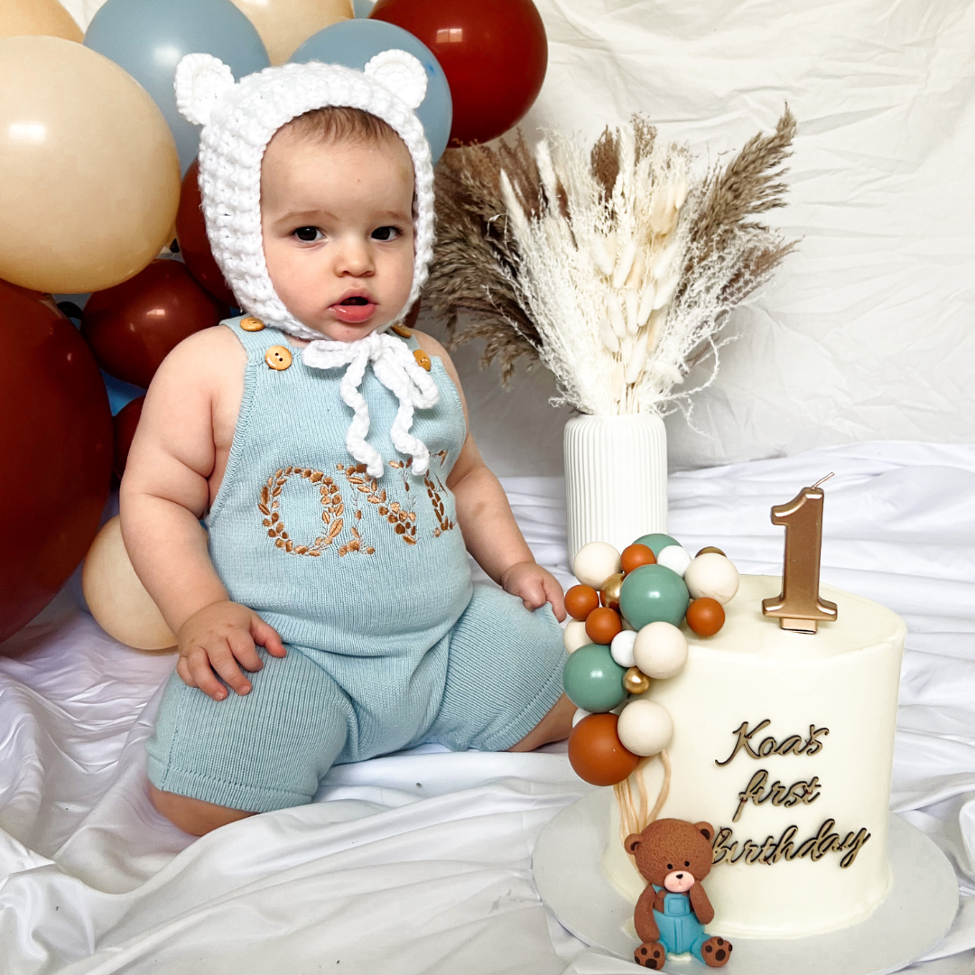 Birthday Romper - Sky