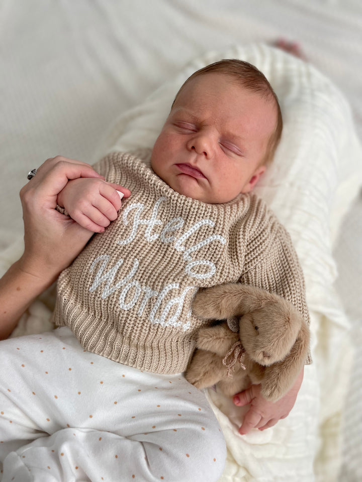 Hello World Knit - Sand