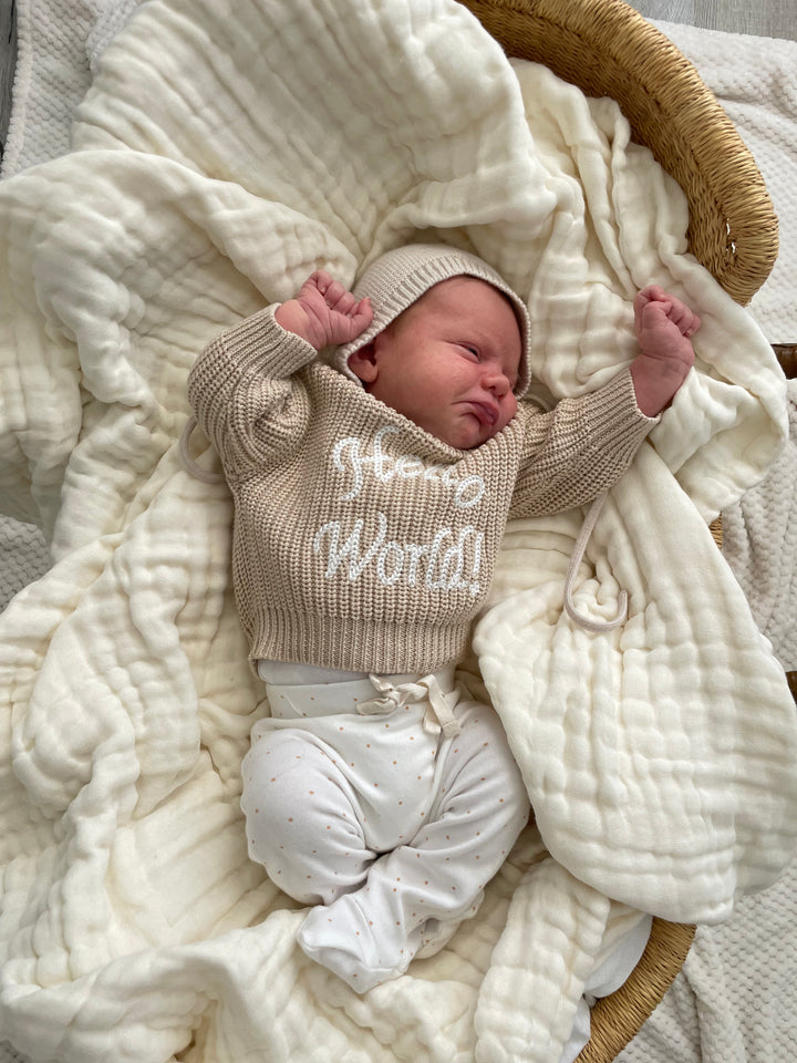 Hello World Knit - Sand