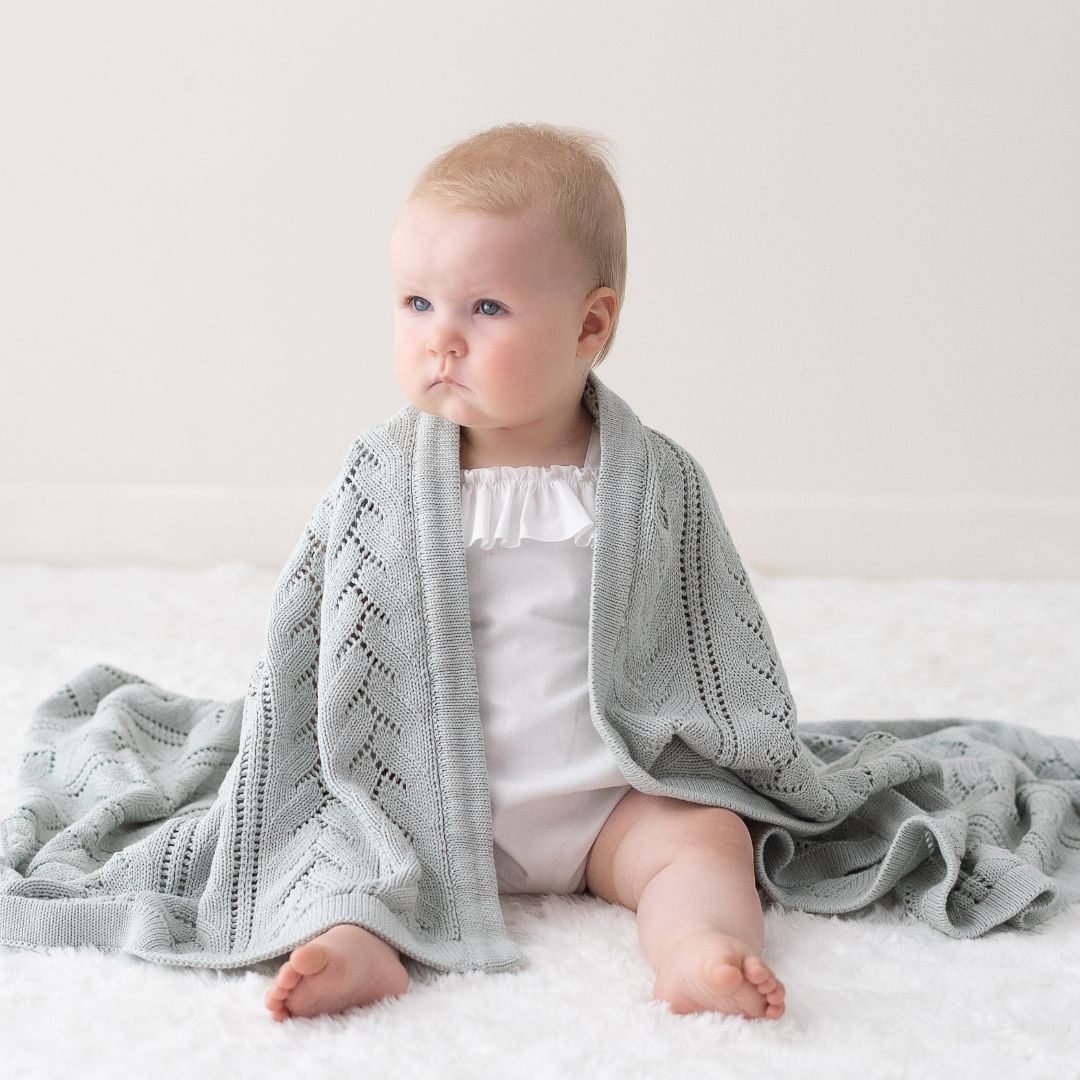 kute-cuddles-Bloom-Knit-Baby-Blanket-sage-1